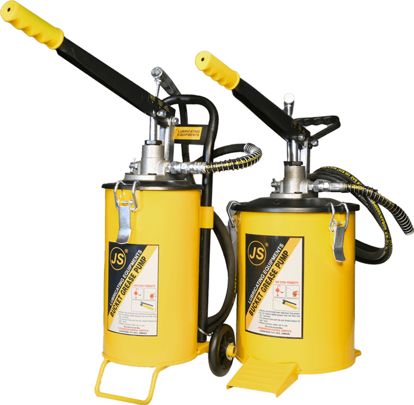 Hand operated bucket grease pump